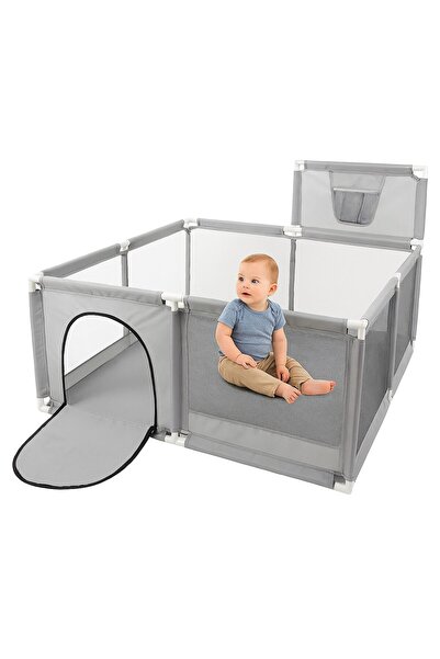 EBA Tarc Multifunctional Copii 126x126 cm eBA®, Piscina cu Bile, Teren Baschet, Cadru Stabil, Usor de C