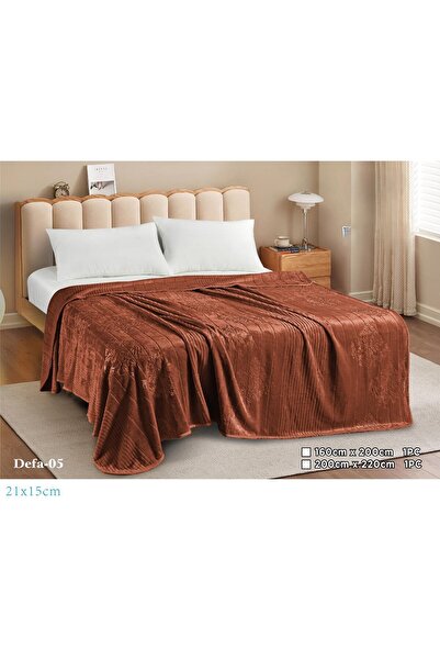 miral بطانية نفر ونص ناعمة بتصميم مموج من أجل شتاء دافئ وأنيق مقاس 220*160