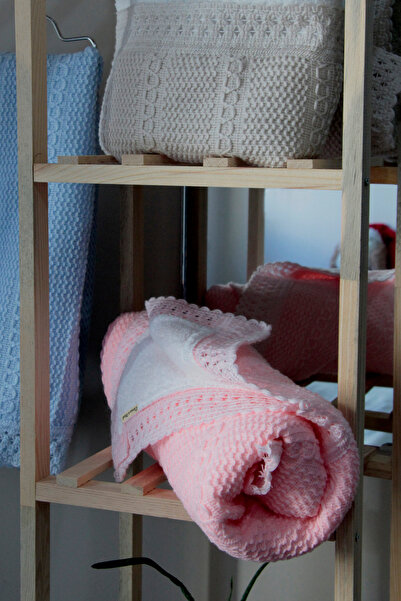 Claria&Nest Saç Örgü Desenli Triko Wellsoft Astarlı Kışlık Bebek Battaniyesi ...