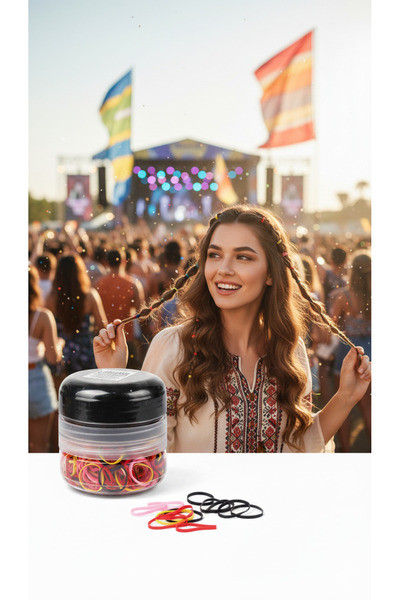 Transformacion Силіконова шпилька для волосся, резинка для волосся, міні-еластична шпилька, 1000 ШТУК, 2 КОЛЬОРИ 722297