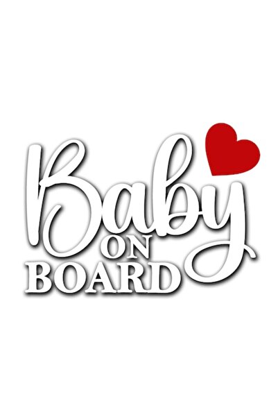 Oracal 651 Sticker auto pentru luneta, Baby on board, 20x13 cm