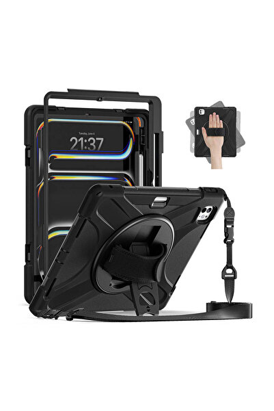 ZenithWorks iPad Pro 13 2025 M5 Zore Defender Tablet Silicone Case - Black