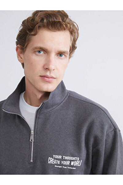 LC Waikiki Hanorac pentru bărbați cu imprimeu cu guler vertical