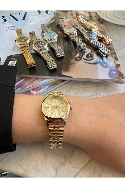 HNF LONDON Aurora Ekru Steel Women's Watch (Yellow Reflection)