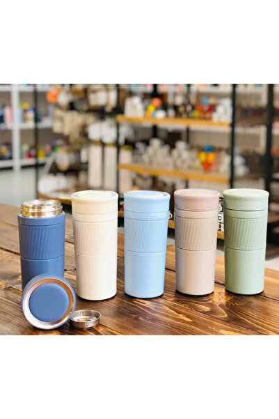 Generic Vacuum Insulated Stainless Steel Water Bottle / Coffee Mug, 420ml