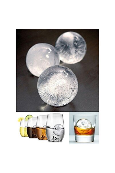 EBA Silicone ice cube tray set, reusable, Eba®, 6 ice balls, 5 cm, Black