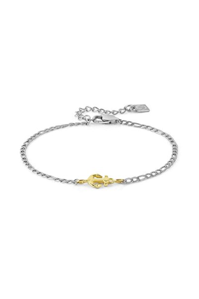 NOMİNATİON REFINED bracelet in steel and 18k gold Anchor SILVER