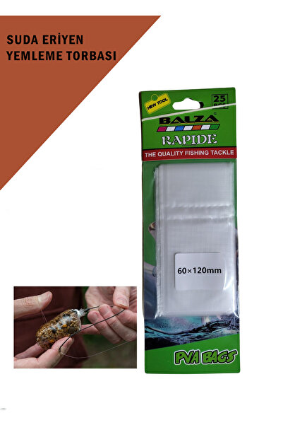 ALASTOR Suda Eriyen Balık Yemleme Torbası Plastik Torba Yem Torbası
