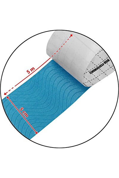 EBA Kinesiology Tape, Kinesio Tape eBA® Sports blue, waterproof, 5cm x 5m, used by athletes,