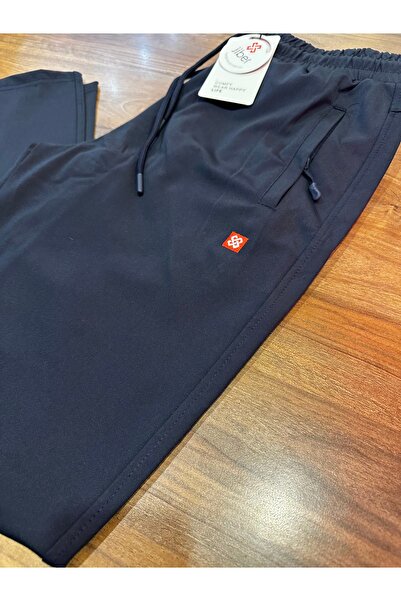 Jiber Men's Winter Diving Fabric Inside Heated Fleece-Lined Comfortable Side Pockets Zippered Sweatpants