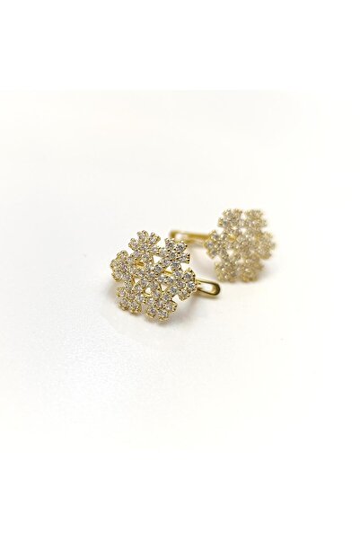 Altınofisi Kar Tanesi Küpe 14 Ayar Altın HD VİDEOLU