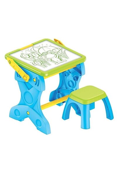 OEM Educational 2-in-1 Board and Desk, LED, with Chair, Switch, 4 Markers, 12 Sheets