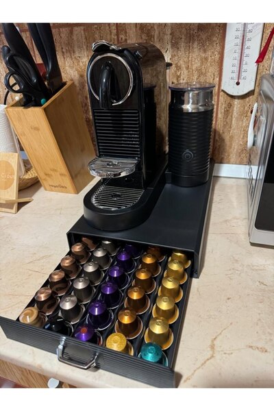 EBA Suport organizator, tip sertar, 50 capsule cafea Nespresso, 40x24x6 cm, EBA®
