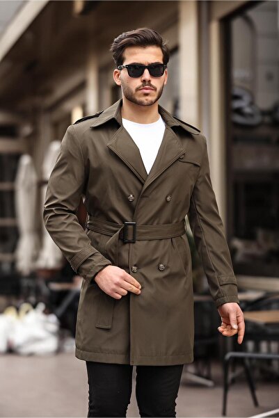 PAPUCUMUN DÜNYASI UZUN BELİ KEMERLİ APOLETLİ TRENÇKOT & PARDESÜ