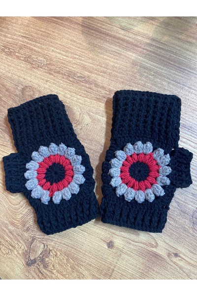 Feniks Patterned Scarf-Beanie-Glove Set