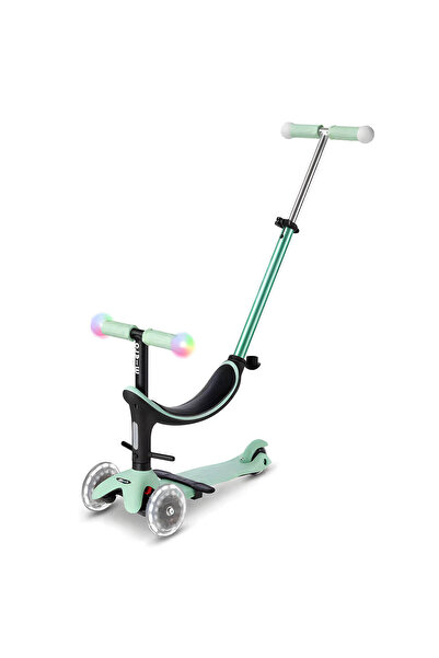 Micro 4in1 Mini2grow Deluxe Magic 3 Tekerlekli Işıklı Yeşil Scooter
