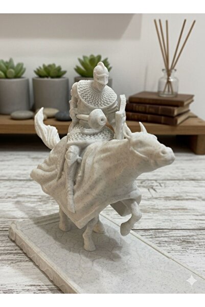 novahs Mermer Desenli Şövalye Figürlü Tütsülük – Dekoratif Tütsülük ve Oda Aksesuarı 🌿✨