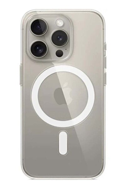 ALFY & CO جراب شفاف لهاتف iPhone 15 Pro Max مزود بخاصية MagSafe