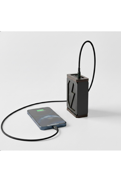 Devremarkt 10.000 Mah Şarjmatik Dijital Göstergeli Dahili Power Bank 22.5W | Kafe & Restorant Hızlı Şarj Seti