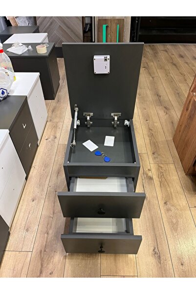 GZLMOB NFC KARTLI İKİ ÇEKMECELİ GİZLİ BÖLMELİ KOMİDİN