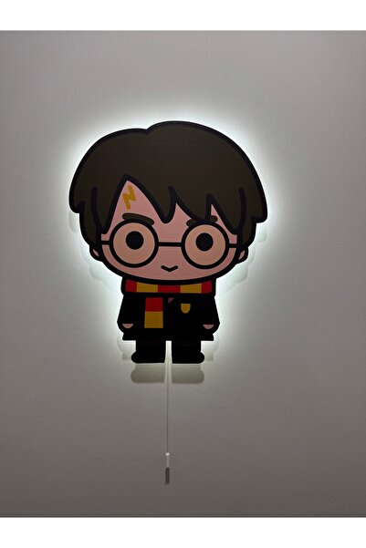 UViolets Dekoratif Ahşap Harry Potter Harry Karakteri Baskılı Gece Lambası 26*32