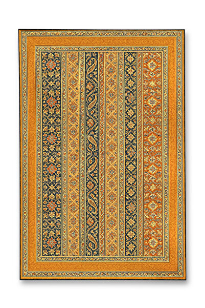 Rugs Modern Halı MOSSO Μπλε Μωβ Αποχρώσεις Έθνικ Λουλούδια με Σχέδιο Υφαντή Β...