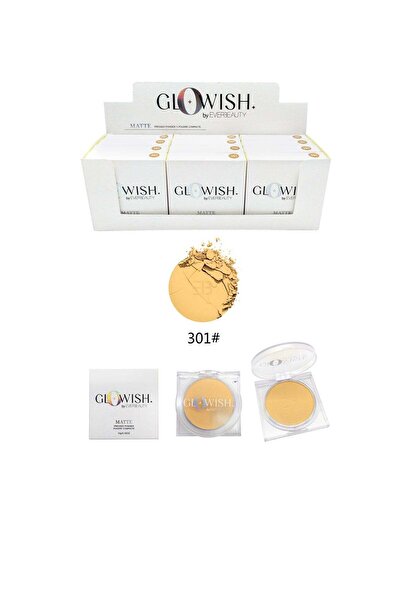 EVER BEAUTY Glow Wish by Matte Pressed Compact Powder Shade 301, 10g Pack of 2
