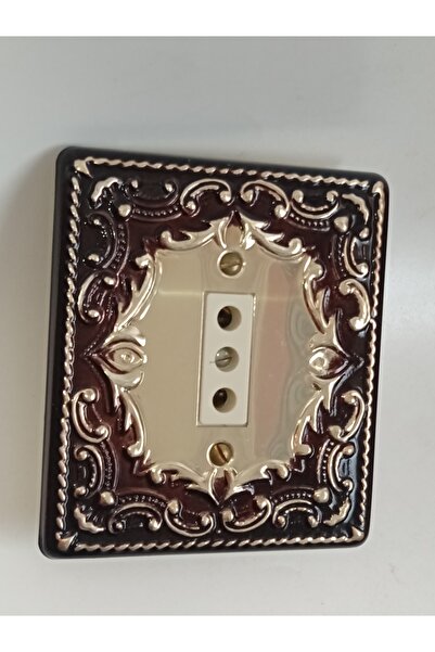 BUFER Sultan Vintage Nostaljik Retro Sıva Altı Topraksız Priz – 1980’ler Metal Ön Yüzey