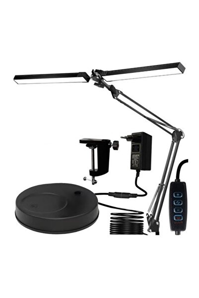 KESNUP Διπλή επιτραπέζια λάμπα LED 24 W με μνήμη, μαύρο