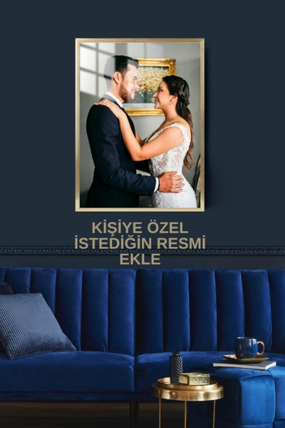 Özel Gün Kişiye Özel Çerçeveli Metal Poster Tablo
