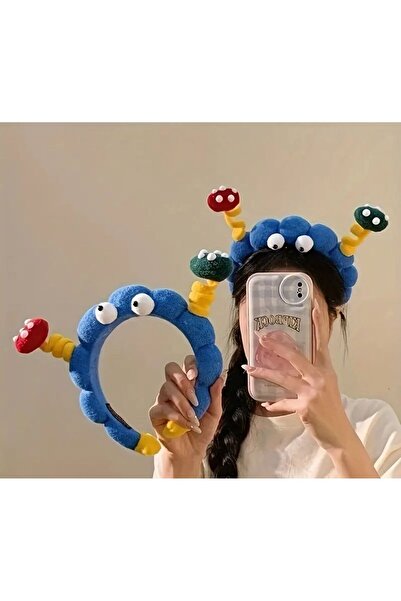 Madam Nora Mavi Pelüş Gözlü Karakter Taç – Eğlenceli ve Sevimli Kadın & Çocuk...