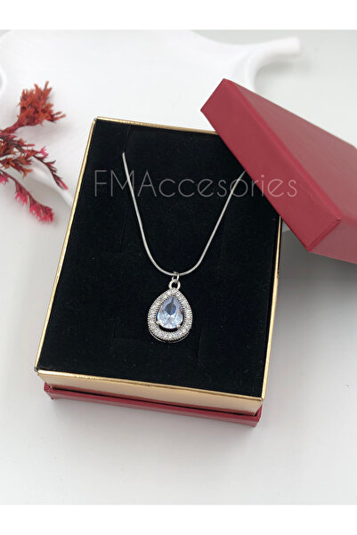 fmaccesories قلادة نسائية من الفولاذ المقاوم للصدأ لون فضي 45 سم مضادة للحساس...