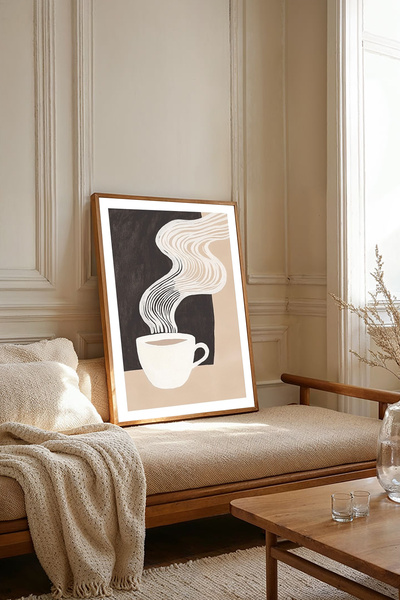 Dekorsiahome Masa dintr-o bucată cu cadru din lemn pentru sufragerie, sufrage...