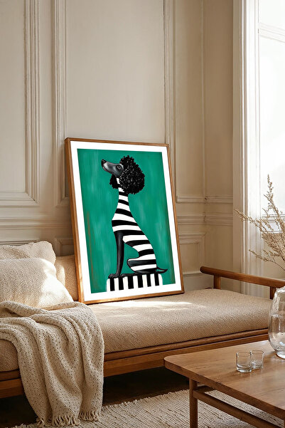 Dekorsiahome Tek Parça Ahşap Çerçeveli Oturma Odası Salon Mutfak Tablosu TK2084