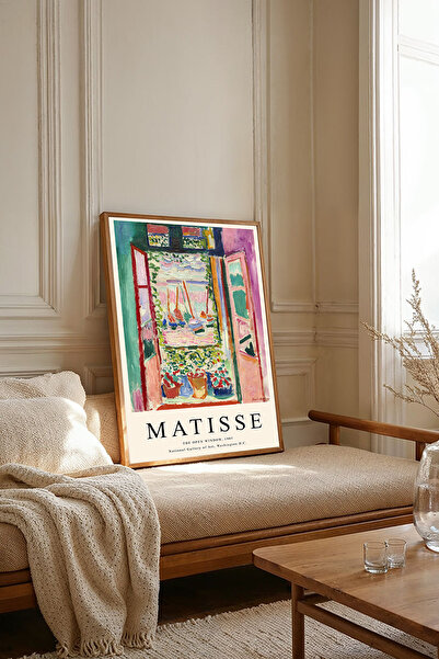 Dekorsiahome Tek Parça Ahşap Çerçeveli Oturma Odası Salon Mutfak Tablosu TK2027