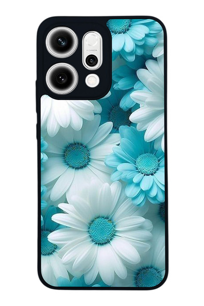 Aksel Kılıf Reno 14 Compatible Printed , Matte Black, Soft Silicone, Protecti...