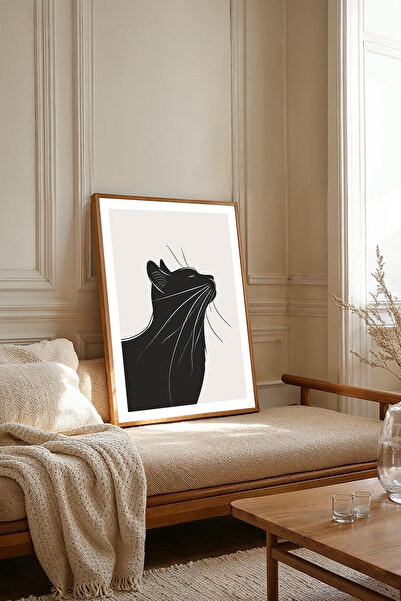 Dekorsiahome Tek Parça Ahşap Çerçeveli Oturma Odası Salon Mutfak Tablosu TK2063