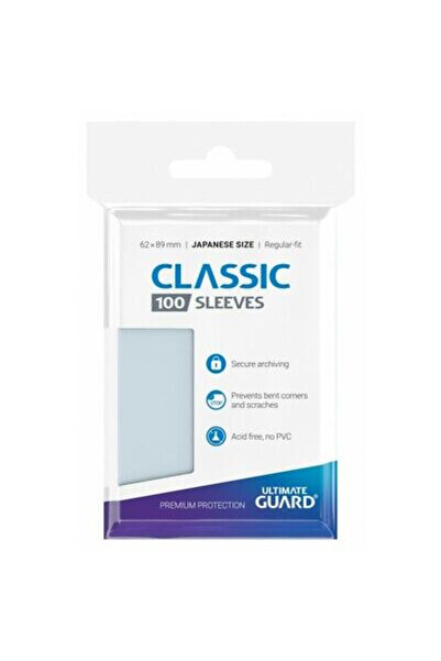 Ultimate Guard Classic Soft Sleeves Japanese Size Transparent (100)