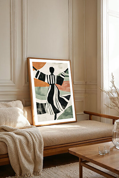 Dekorsiahome Τραπέζι σαλονιού κουζίνας με ξύλινο πλαίσιο μονοκόμματο TK2044