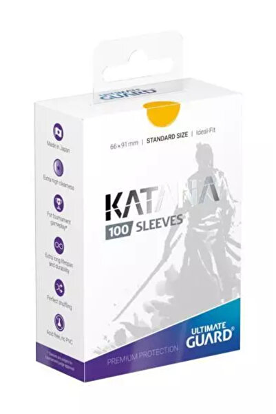 Ultimate Guard Katana Sleeves Standard Size (100) - Yellow