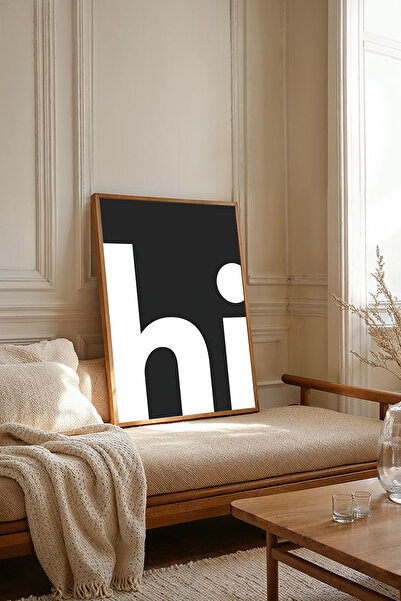 Dekorsiahome Tek Parça Ahşap Çerçeveli Oturma Odası Salon Mutfak Tablosu TK2011