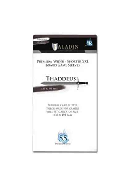 Board&Dice Paladin Thaddeus – Sleeve-uri Oversized 130x195 mm (Set 55 bucati)