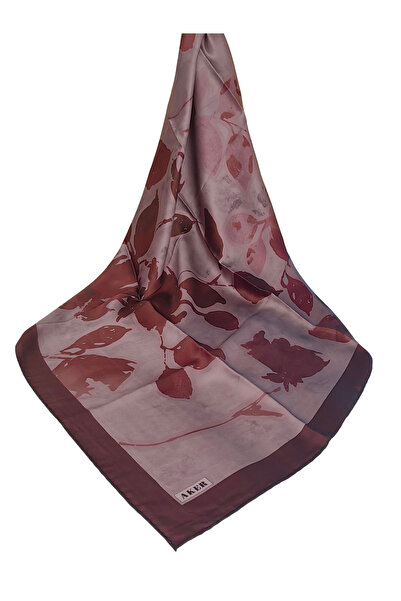 Aker وشاح حريري كريب ساتان 2026 موسم الشتاء 9103701-341