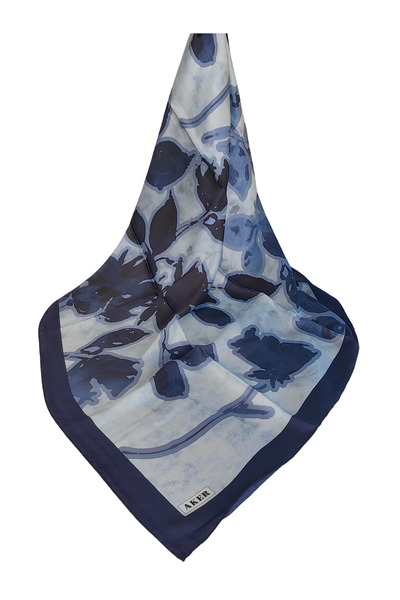 Aker وشاح حريري كريب ساتان 2026 موسم الشتاء 9103701-321