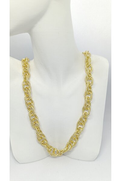 ndjewelry قلادة ليورا الذهبية للنساء (50+5 سم)