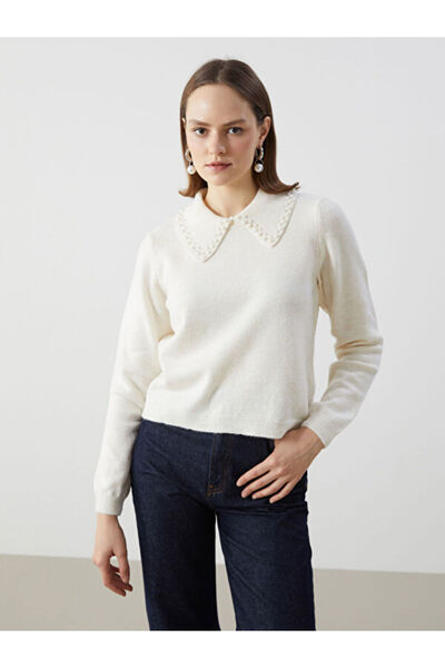 LC Waikiki Polo Neck Stone Women's Knitwear Sweater