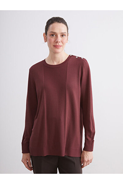 LC Waikiki طاقم الرقبة سترة تريكو المرأة