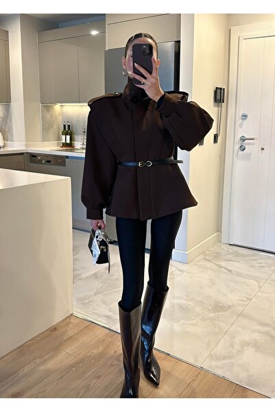 ALVOR Kemerli apoletli patlı trençkot