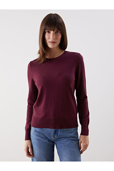 LC Waikiki طاقم الرقبة سترة تريكو المرأة