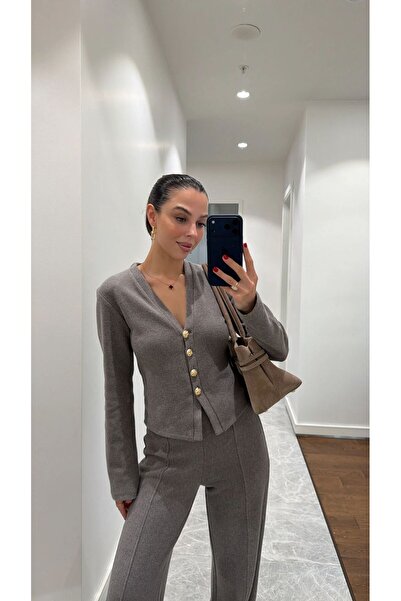 ALVOR SET DE PANTALONI DETALIAȚI CU BUTONI DE AUR